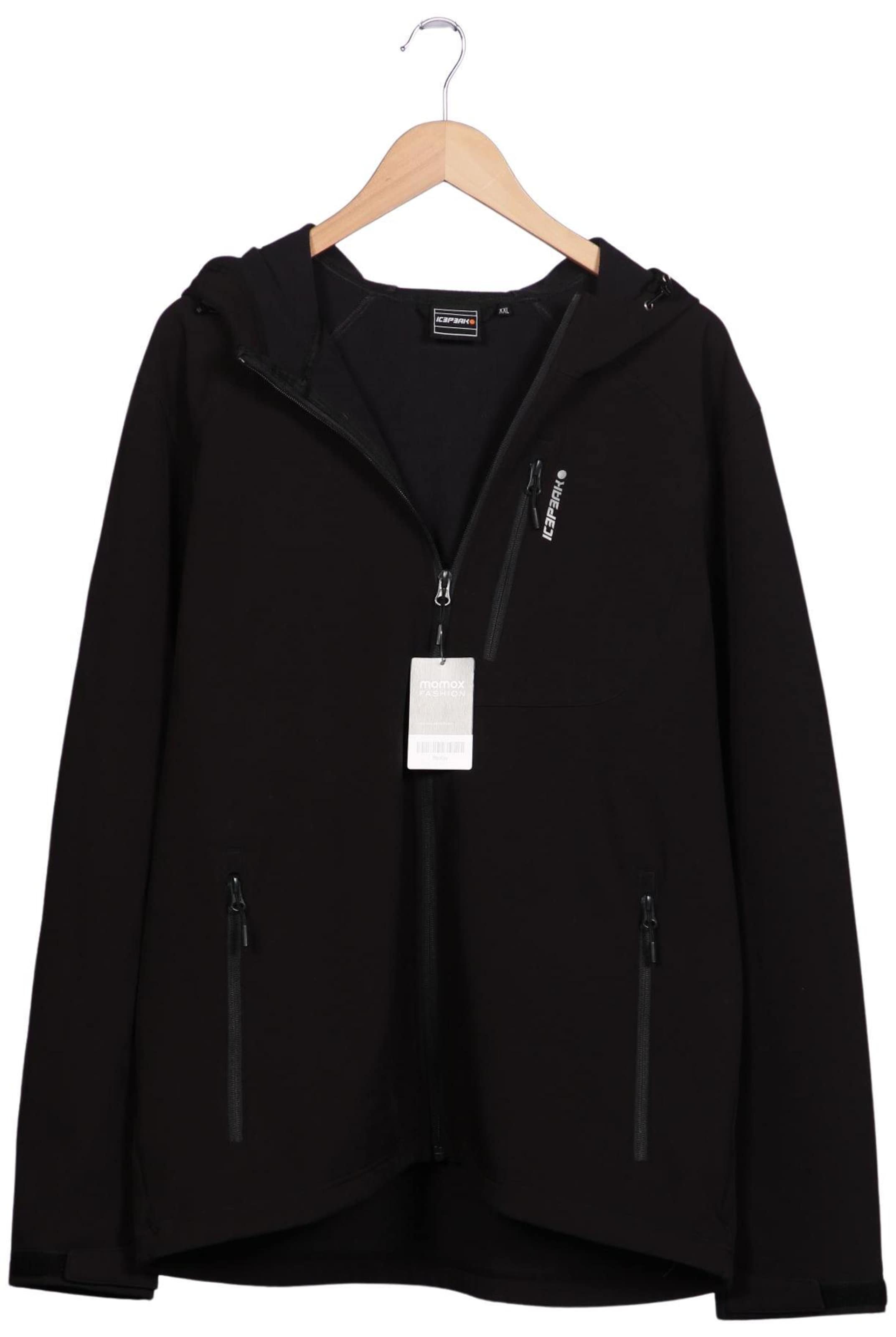 ICEPEAK Jacket & Coat in XXL in Black: front