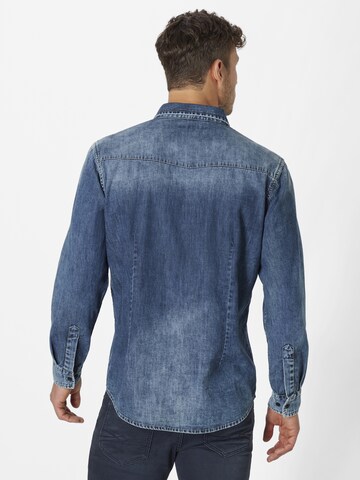 PADDOCKS Regular Fit Hemd in Blau