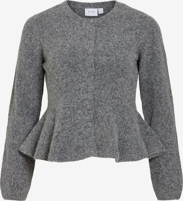 VILA Strickjacke 'VILuna' in Grau: Vorderseite
