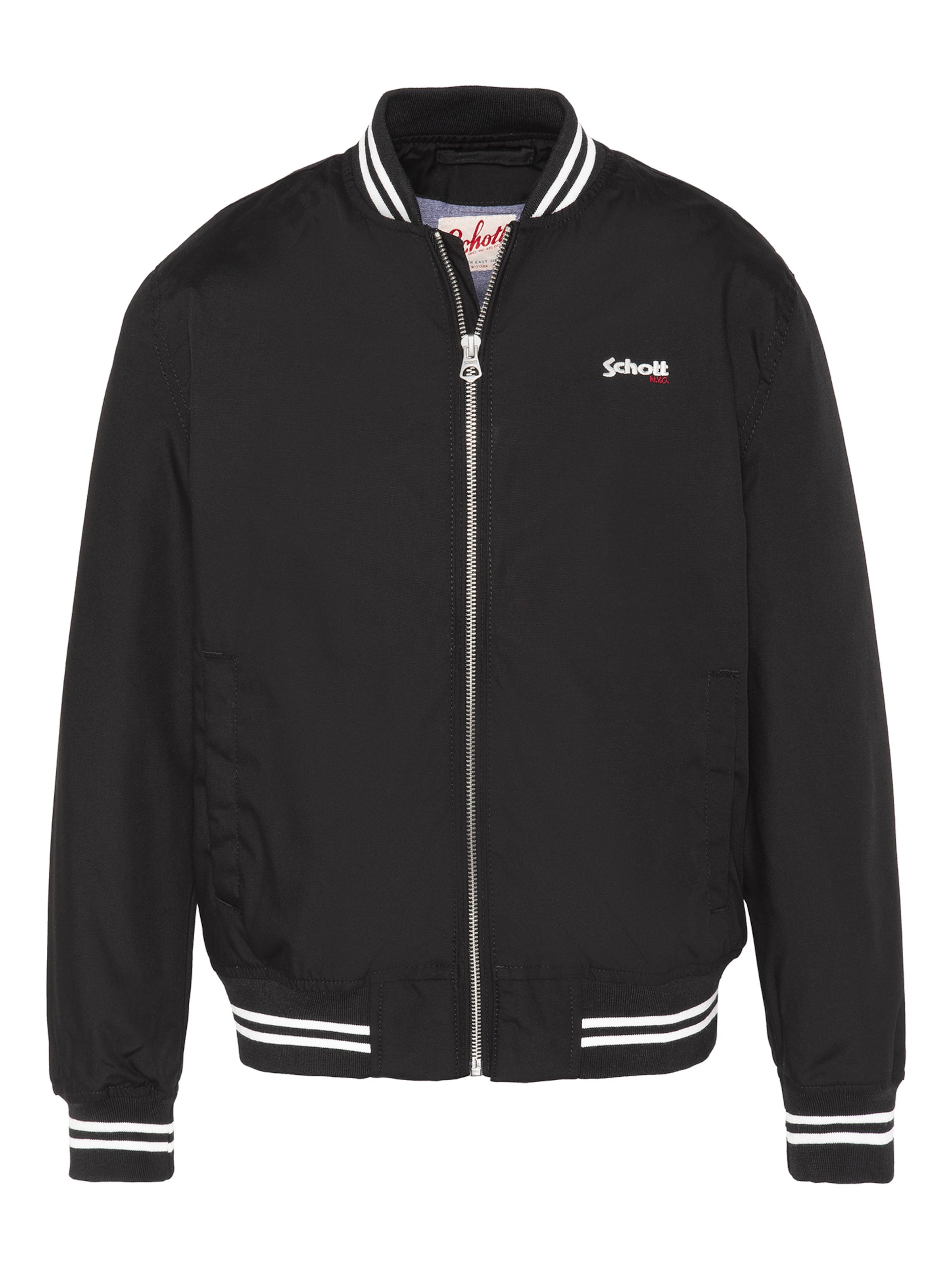 Schott NYC Übergangsjacke‌‌‌‌ in Schwarz: Vorderseite