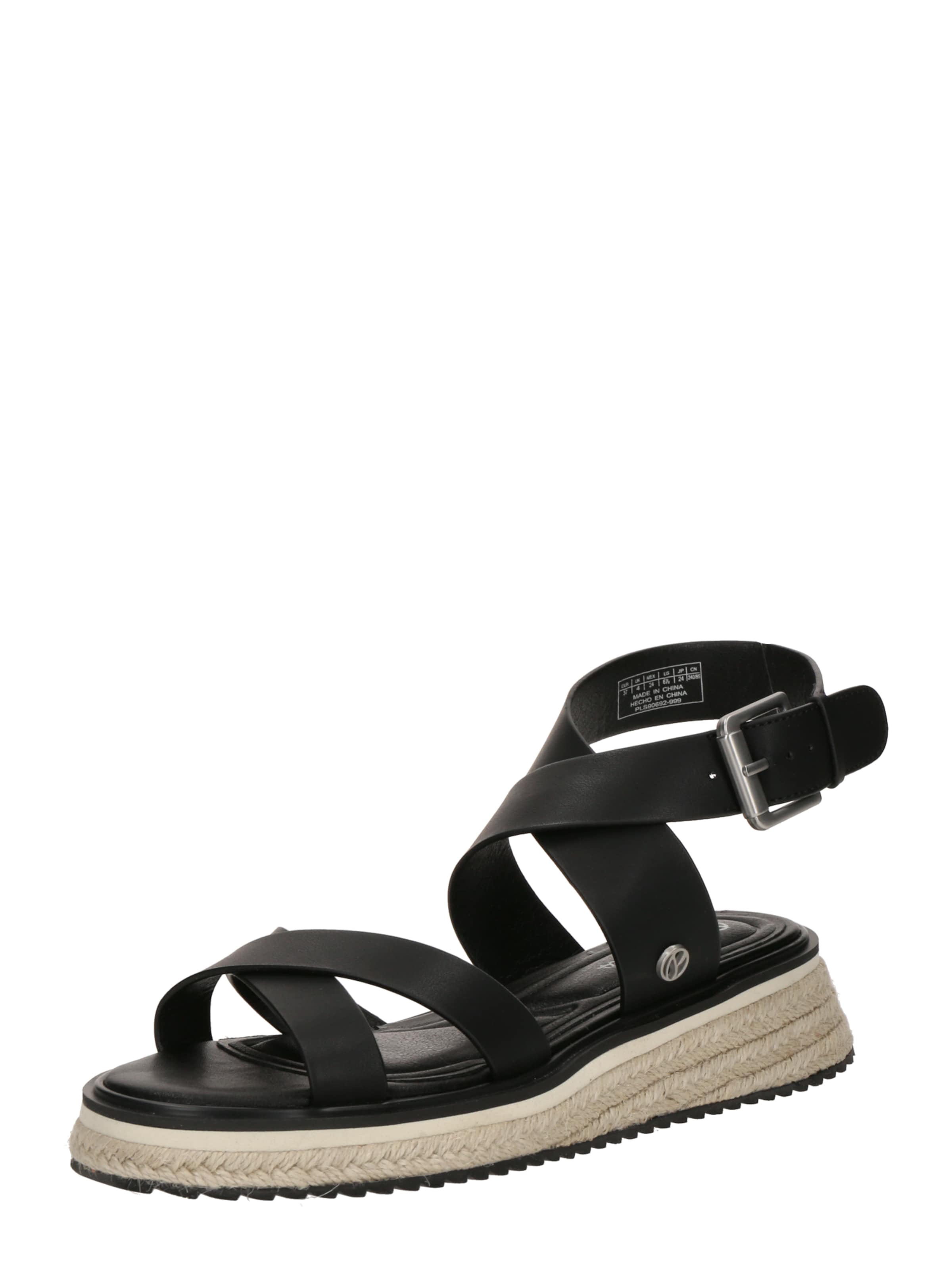 Sandalo con cinturino 'Kate Nature' di Pepe Jeans in nero: frontale