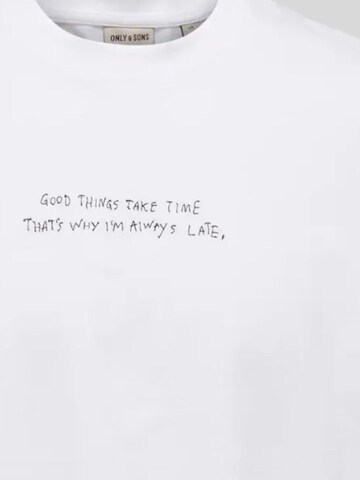 Only & Sons - Camiseta en blanco