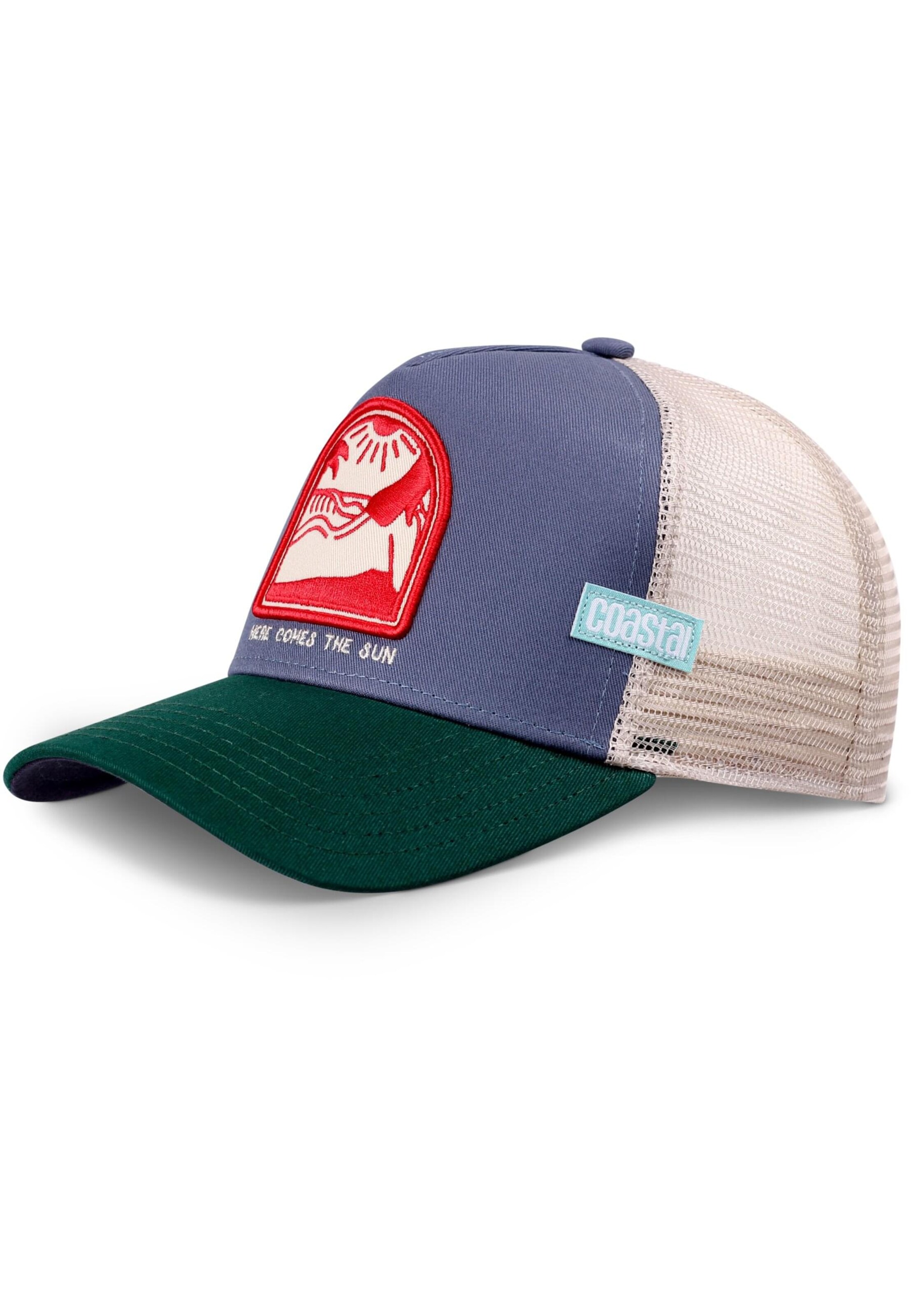 Cappello da baseball 'Comes The Sun' di Coastal in blu: frontale