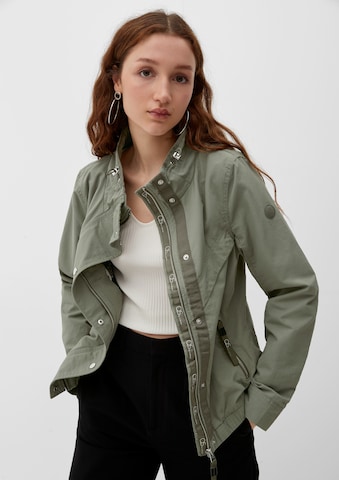 QS Between-season jacket in Green: front