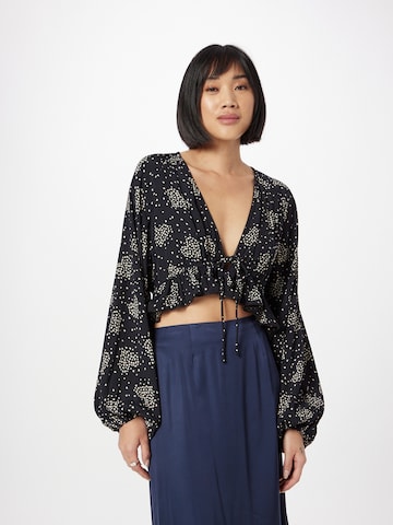 Nasty Gal Blouse in Blue: front