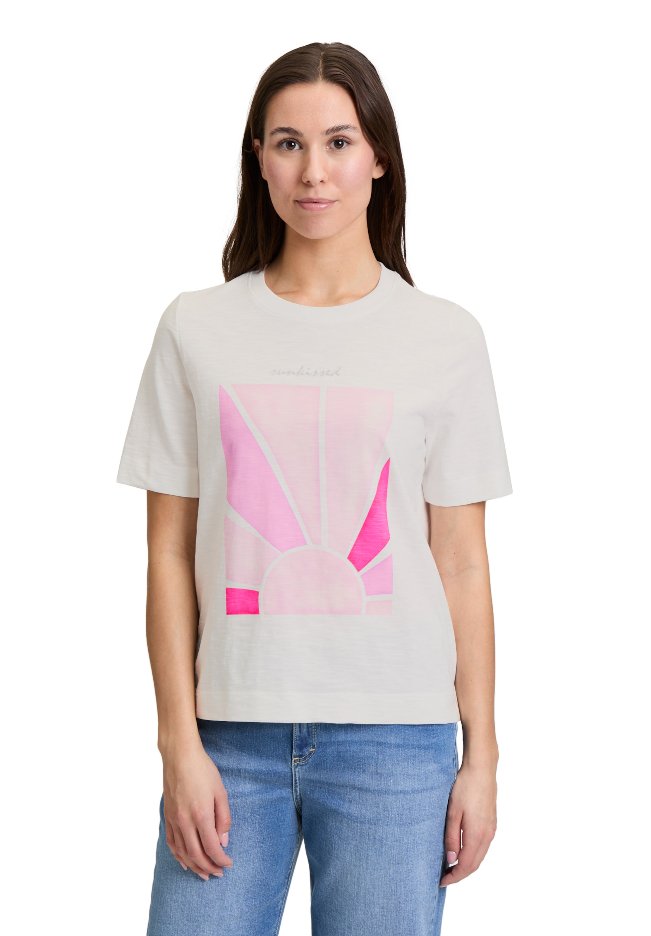 Cartoon Shirt in Beige: front