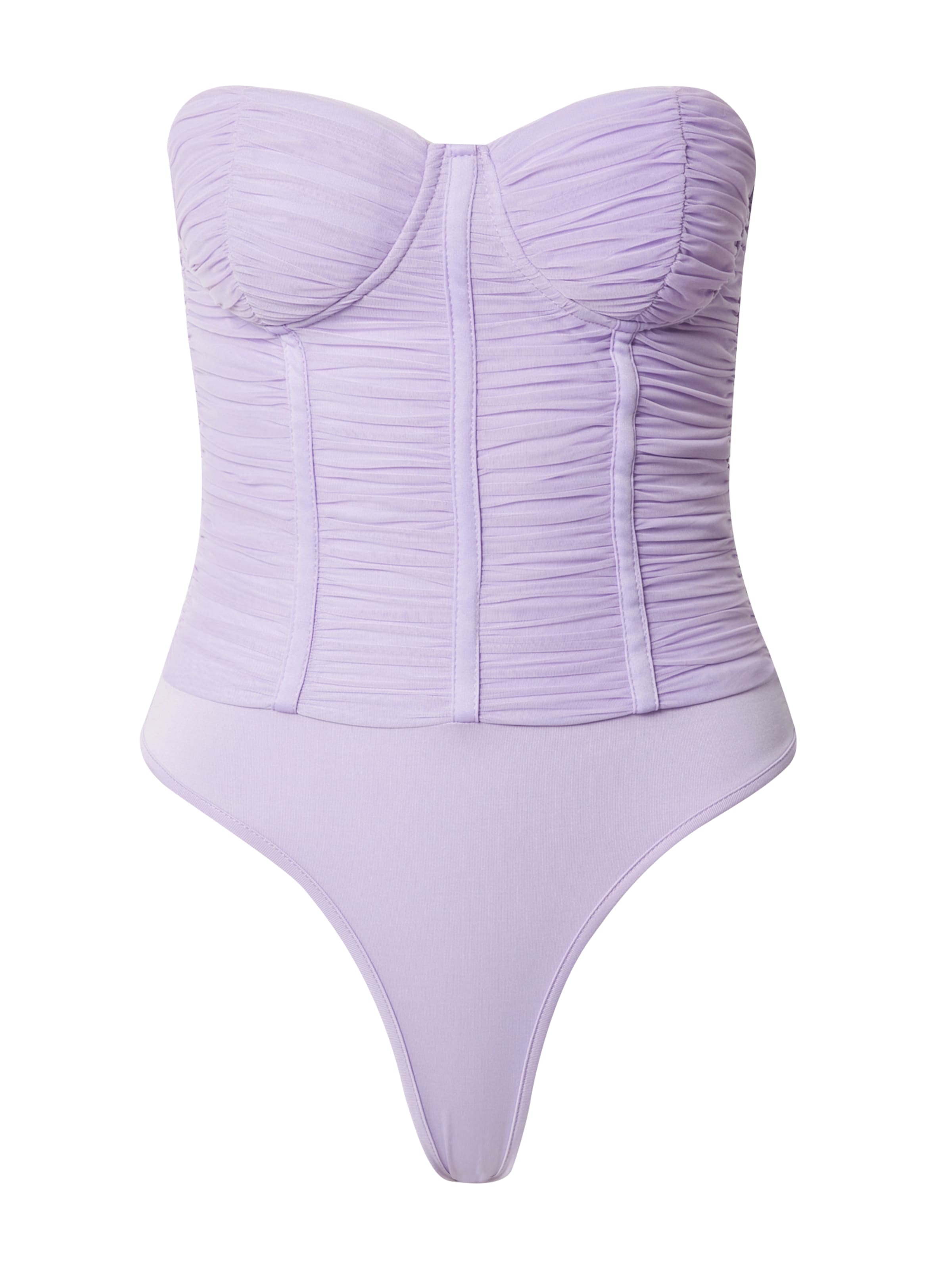 Misspap Shirt bodysuit in Purple: front