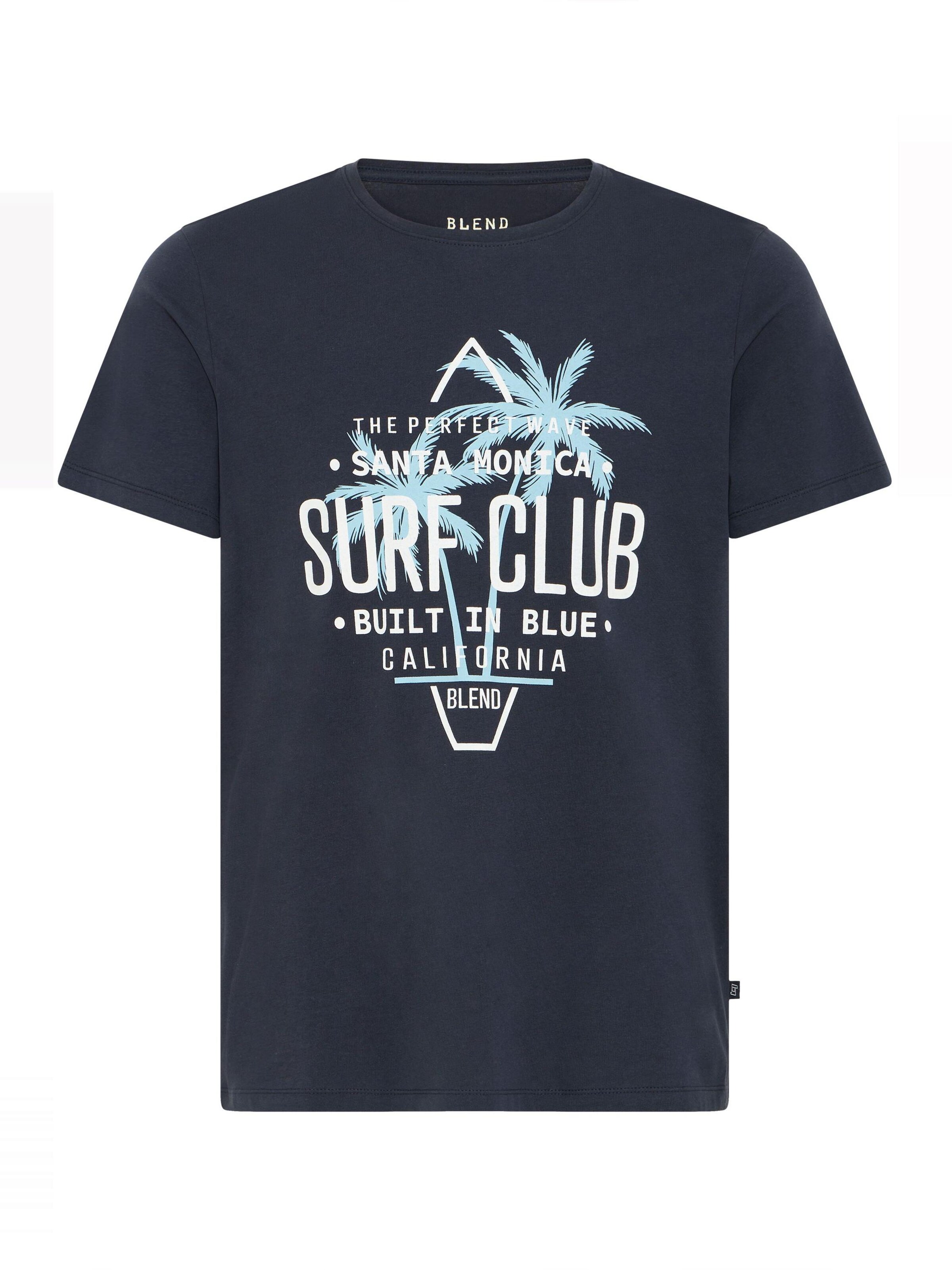 BLEND - Camisa 'Califo' em azul: frente