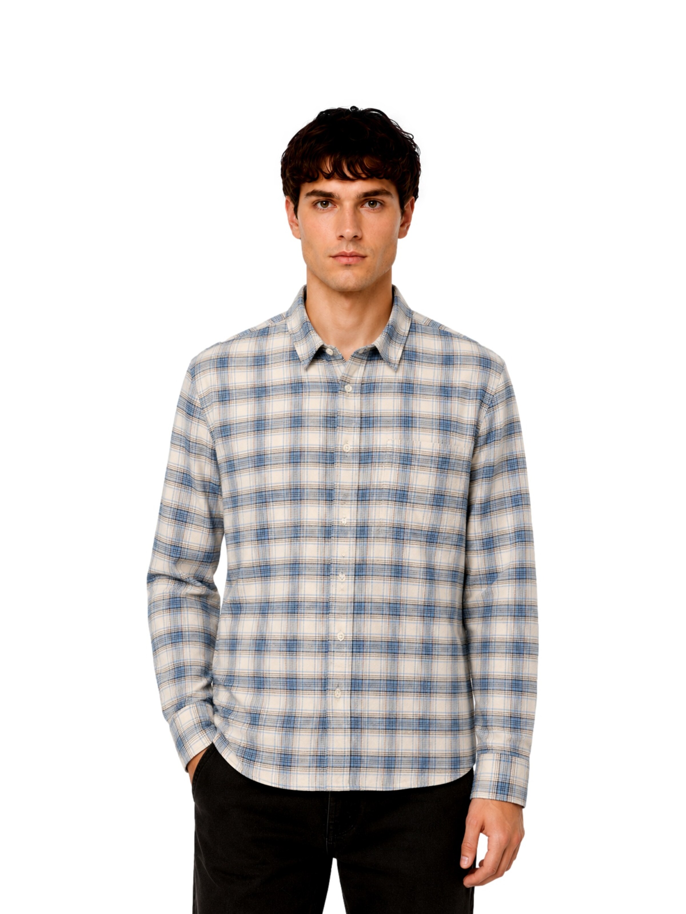 Comfort fit Camicia 'ONSHale' di Only & Sons in blu: frontale