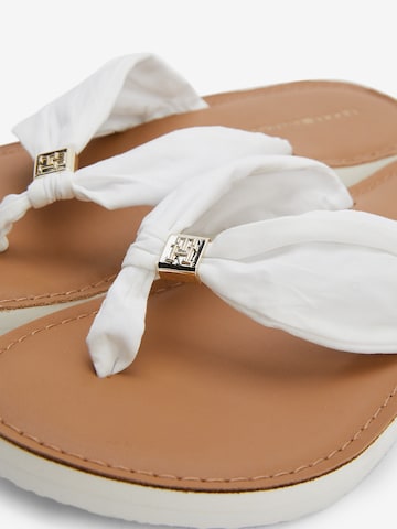 TOMMY HILFIGER T-Bar Sandals in White