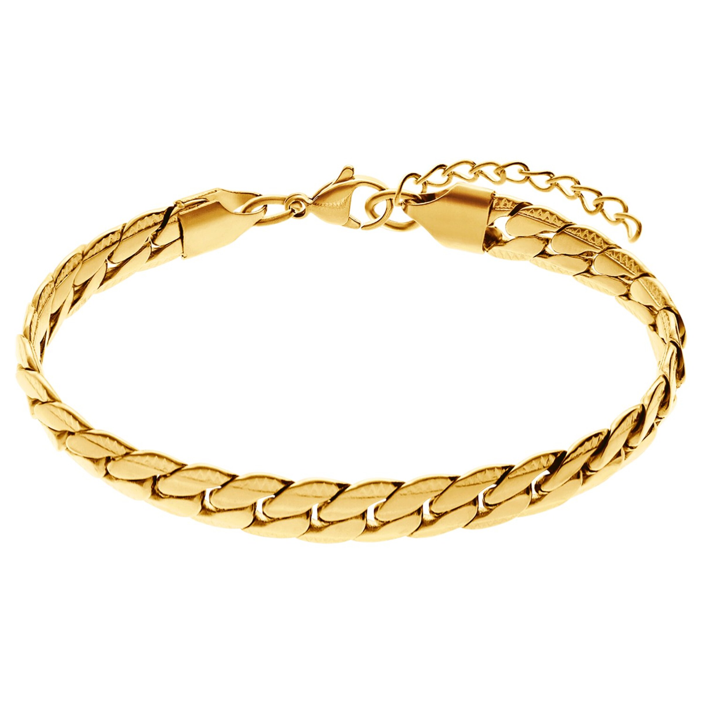Lucardi Bracelet 'Statement' in Gold: front