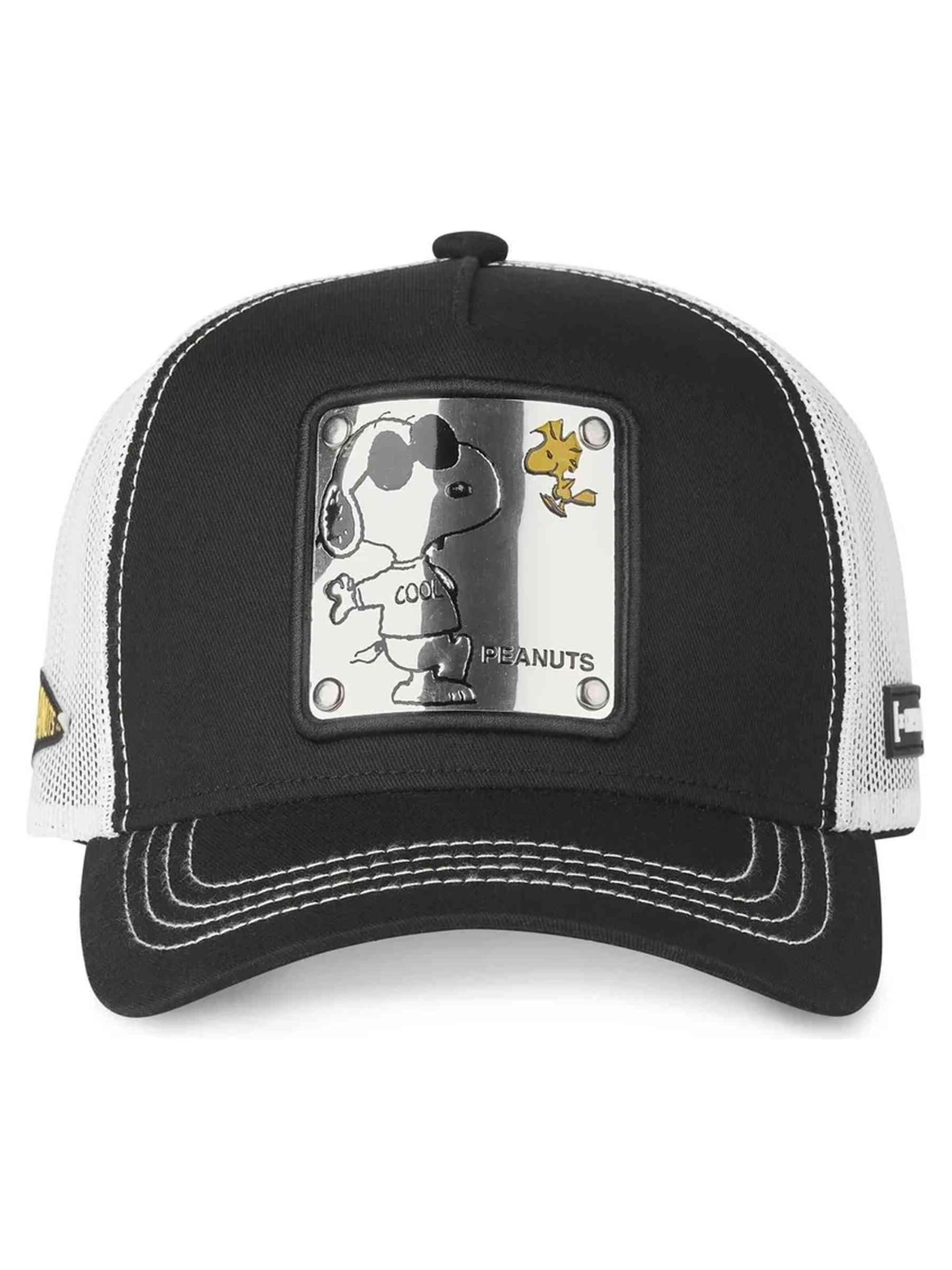 Capslab - Gorra 'Gorra capslab negra snoopy silver plate trucker cap' en negro: frente