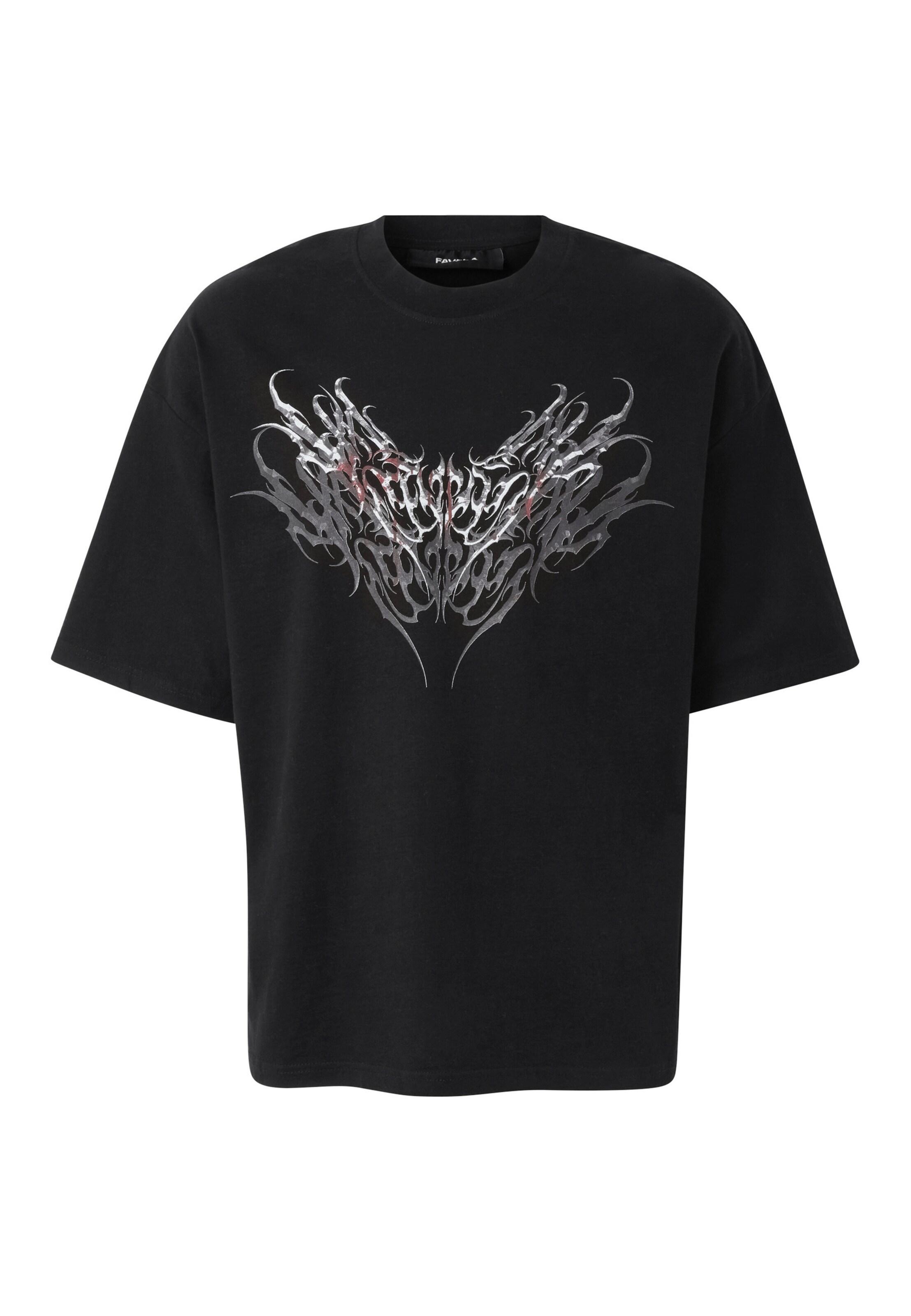 FAVELA Shirt 'Chrome Tribal' in Black: front
