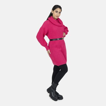 Elara Strikkjole i pink