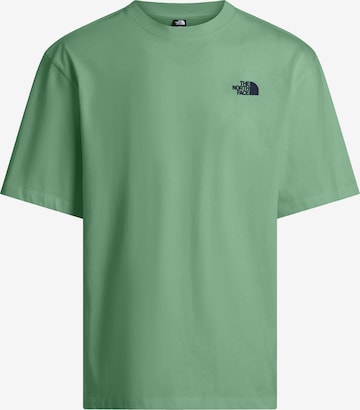 žalia THE NORTH FACE Laisvi marškinėliai: priekis
