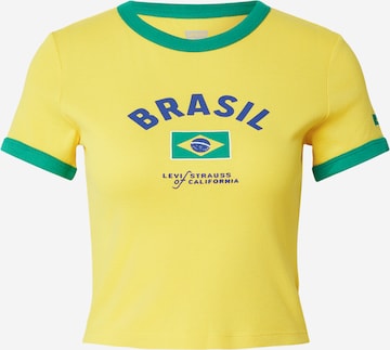 geltona LEVI'S ® Marškinėliai 'Brazil Ringer Tee': priekis