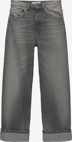Pull&Bear Regular Jeans in Grey: front