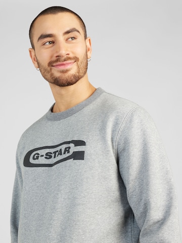 G-Star RAW Sweatshirt 'Old school' in Grau