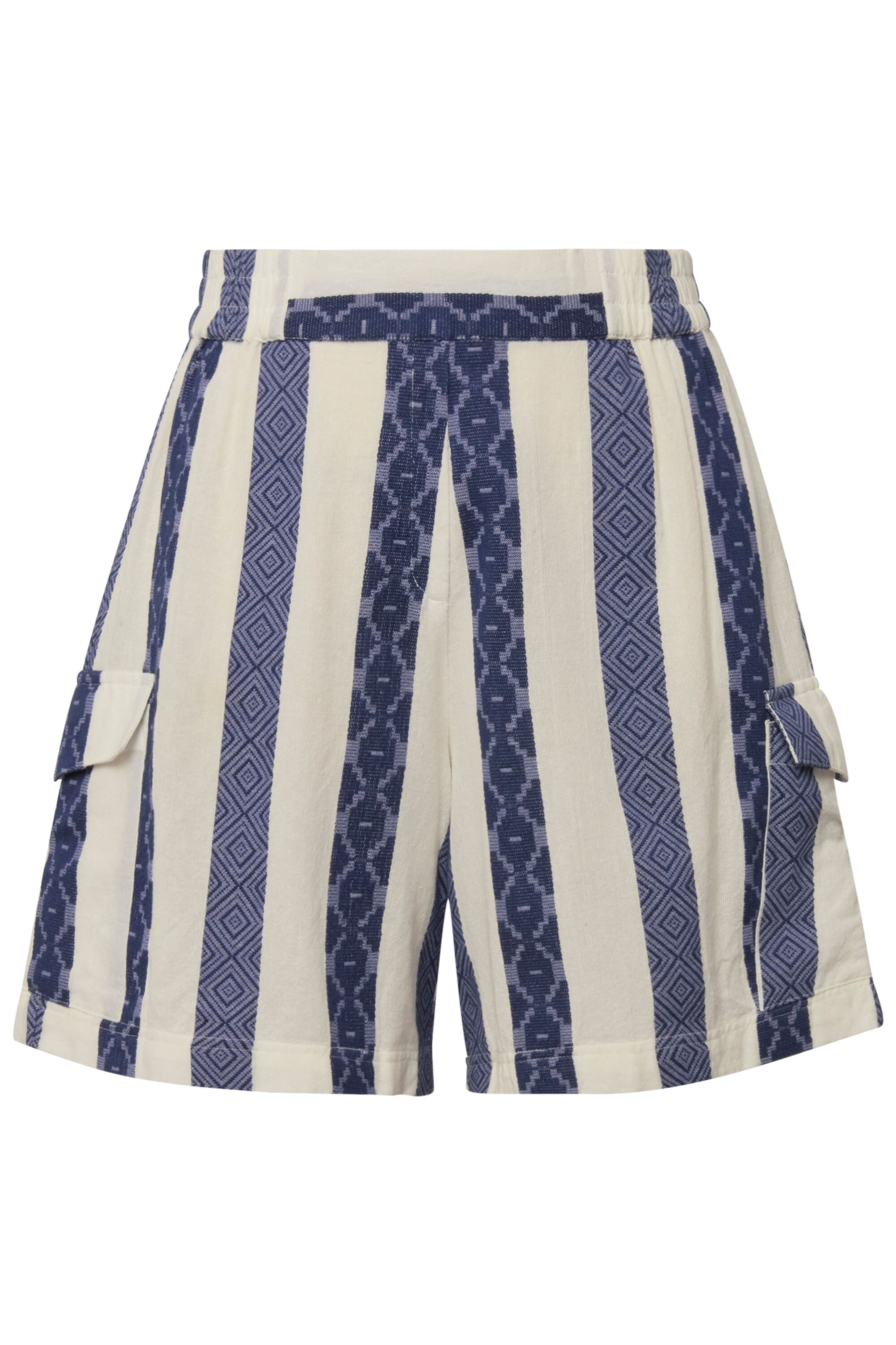 Studio Untold Loosefit Cargobroek in Blauw: voorkant