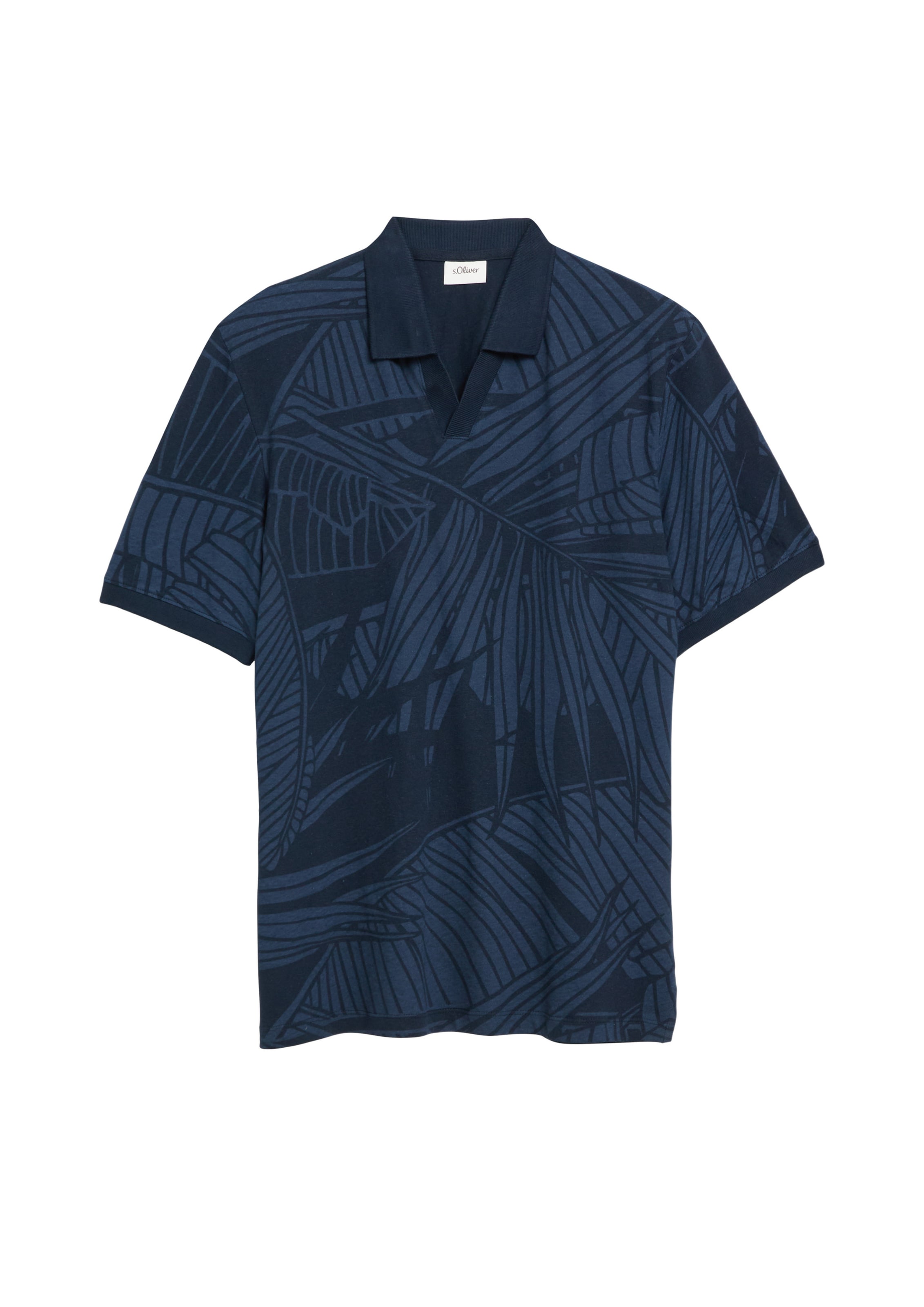 s.Oliver Shirt in Blauw: voorkant