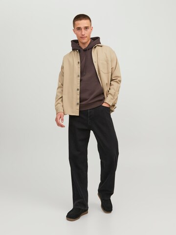 JACK & JONES Sweatshirt 'BRADLEY' in Brown