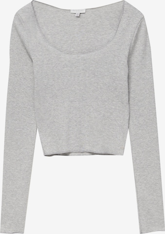 T-shirt Pull&Bear en gris : devant