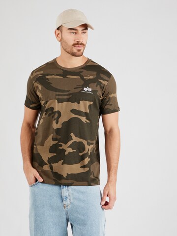 Tricou de la ALPHA INDUSTRIES pe verde