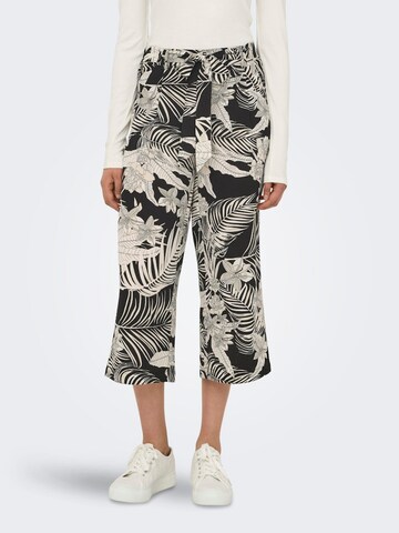 Wide leg Pantaloni 'Winner' di ONLY in nero: frontale