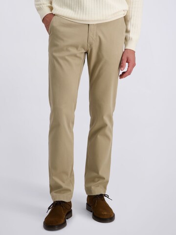 Regular Pantalon chino 'Castres' PIERRE CARDIN en beige : devant