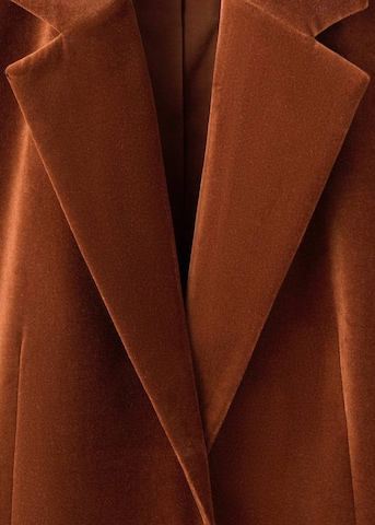 MANGO Blazer 'Velveton' in Braun