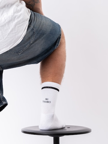 Occulto Athletic Socks 'Leo' in White