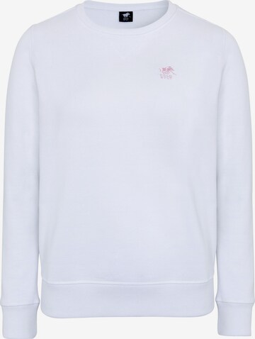 Polo Sylt Sweatshirt in White: front