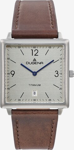 DUGENA Analog Watch in Brown: front