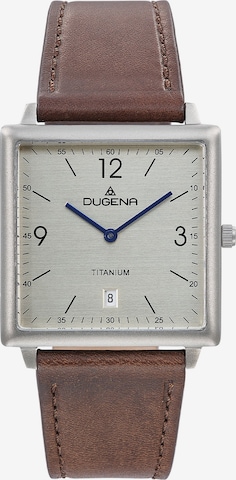 DUGENA Analog Watch in Brown: front