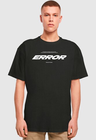MT Upscale Shirt 'Error Wording' in Zwart: voorkant