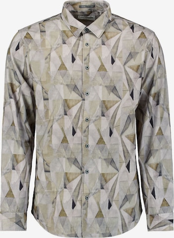 No Excess Regular fit Overhemd in Groen: voorkant