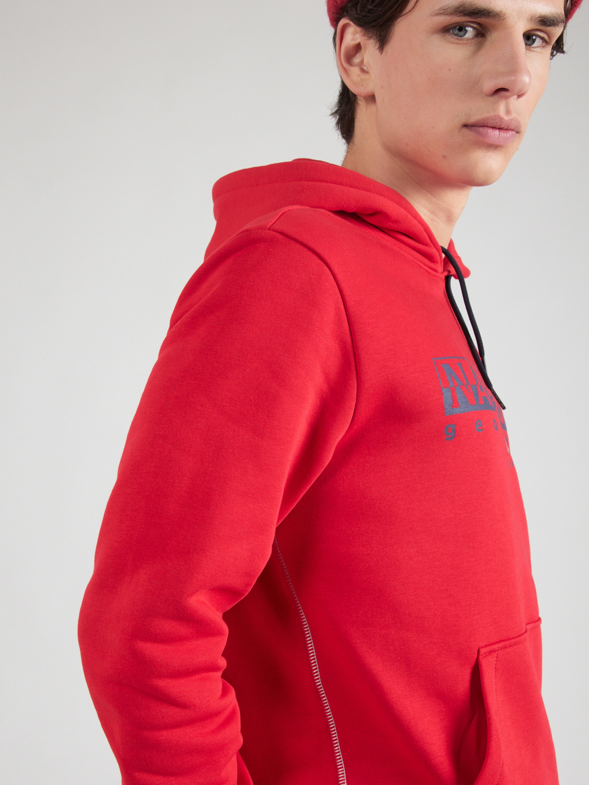NAPAPIJRI Sweatshirt B AYLMER in Fire Red Pastel Red ABOUT YOU