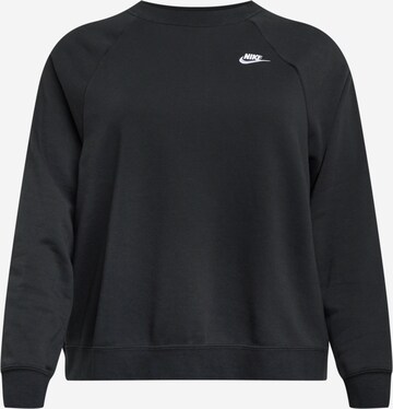 Nike Sportswear Sportief sweatshirt in Zwart: voorkant