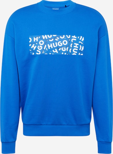 HUGO Blue Sweat-shirt 'Naylos' en bleu roi / noir / blanc, Vue avec produit