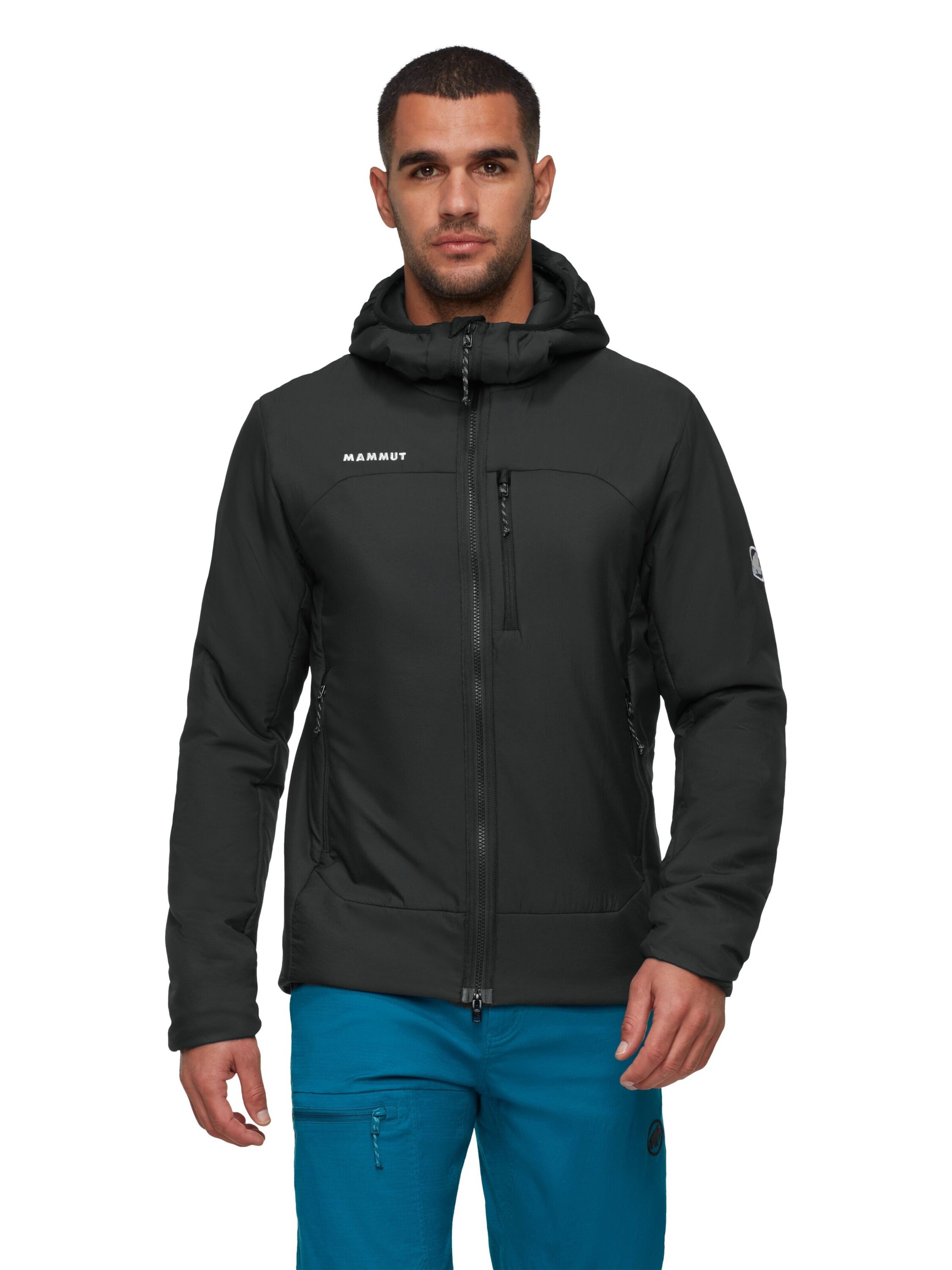 MAMMUT Funktionjacke 'Rime' in Schwarz: Vorderseite