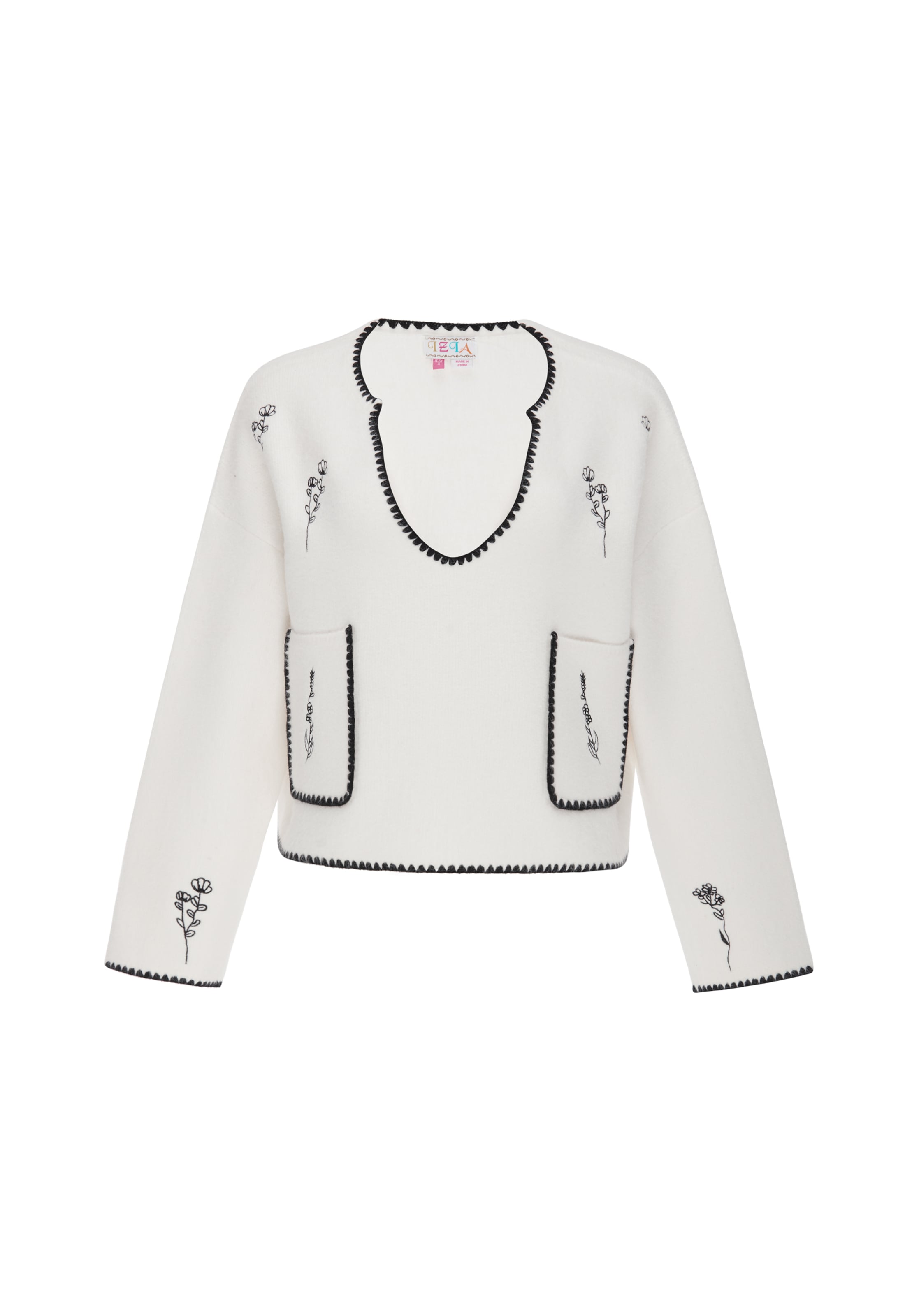 IZIA - Jersey en blanco: frente