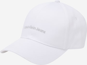 Calvin Klein Jeans Cap 'INSTITUTIONAL' in White: front