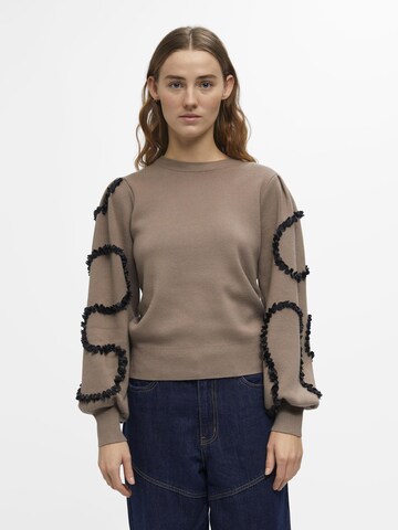 OBJECT Trui in Beige: voorkant