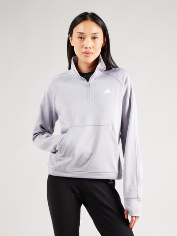 ADIDAS PERFORMANCE Спортивный свитшот в Серый: спереди