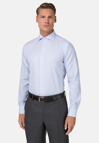 Boggi Milano Regular fit Button Up Shirt in Blue: front