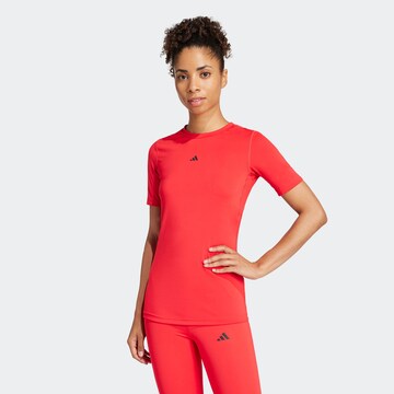 Maglia funzionale di ADIDAS PERFORMANCE in rosso: frontale