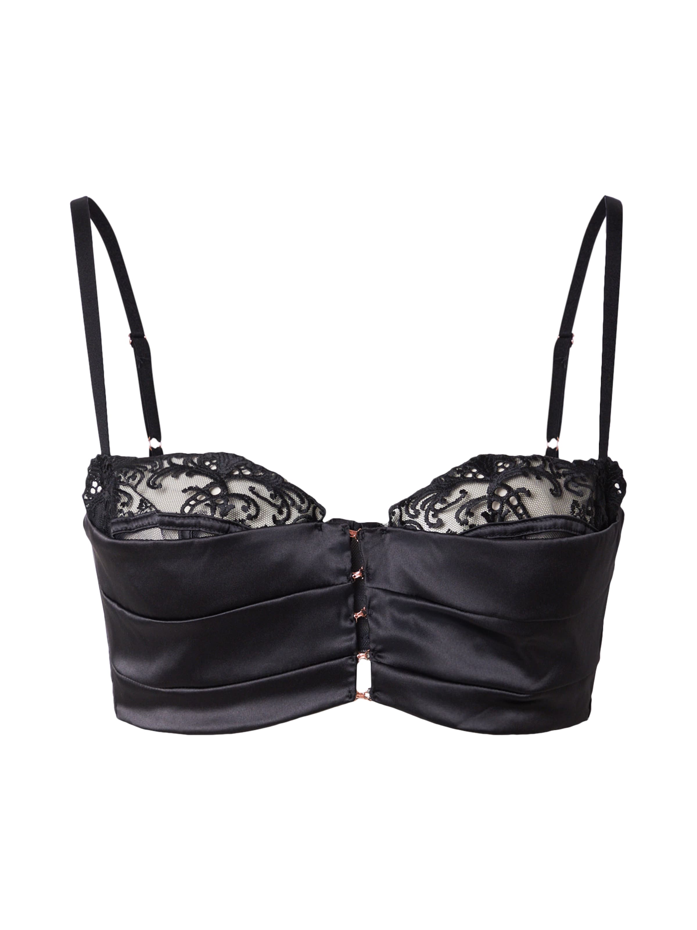 Hunkemöller Bygelfri Behå 'SVETA' i svart: framsida