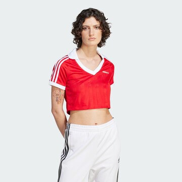 T-shirt ADIDAS ORIGINALS en rouge : devant