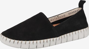 SHABBIES AMSTERDAM Classic Flats in Black: front