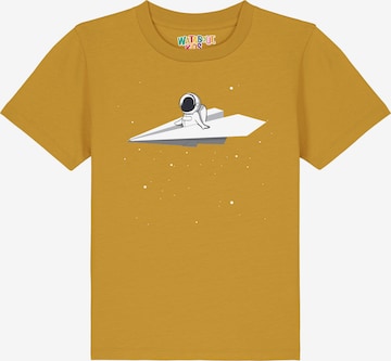 T-Shirt 'Fly Me To The Moon' watabout.kids en jaune : devant
